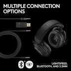 Logitech G Pro X Superlight 2 Lightspeed Wireless Gaming Mouse + G Pro X 2 Wireless Gaming Headset Bundle - Black