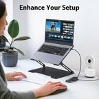 Acer USB Hub 4 Ports, Multiple USB 3.0 Hub, USBA Splitter for Laptop with Type C Power Port, Extender for A Port Laptop, PC, Desktop and More (2ft)