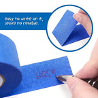 Blue Masking Tape 1 Inch X 20 Yards, 8 Rolls, 160 Yards in Total, Masking Tape for DIY Artist Craft Arts, Decoration, Drafting