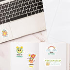 Printable Vinyl Sticker Paper for Inkjet Printer - Glossy White - 22 Decal Label Self-Adhesive Sheets 8.5"x11"- Dries Quickly