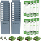 uPunch HN3540 Complete Small Business Start-Up Kit: AutoAlign Time Clock System with 400 Time Cards, 4 Ribbons, and 2 Racks