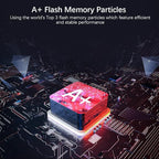 2TB Portable External SSD - Up to 540MB/s, USB 3.1 Type C Flash Drive External Solid State Drive, Portable SSD Type A to C Cable for PC/Laptop/Mac/Android/Linux