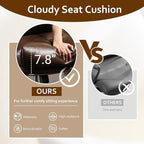 Faux Leather Executive Big and Tall Office Chair - Reclining Task Swivel PC Chair with Lumbar Support, Dark BrownPU