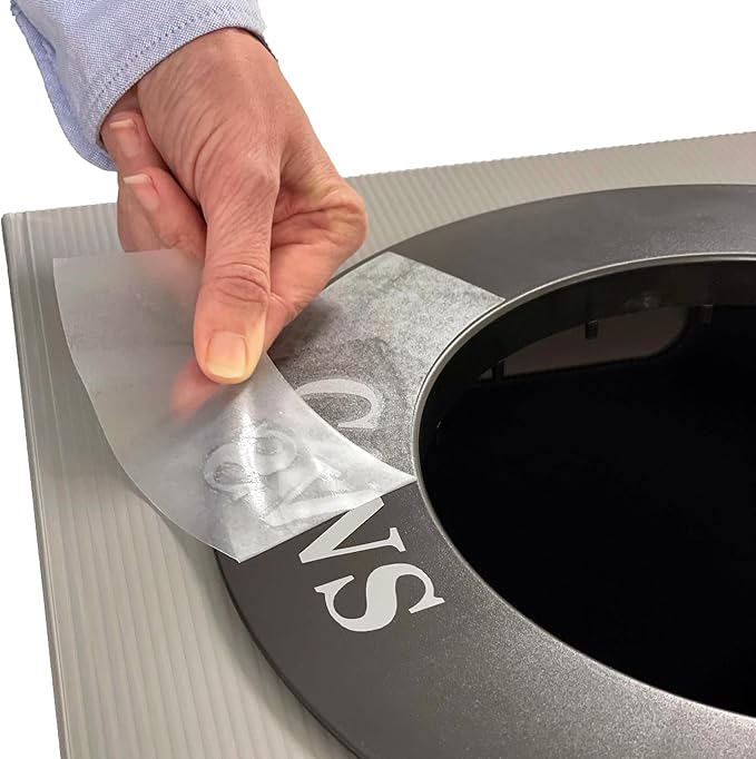 Safco Trash Can Recycle Bin Combo, 28 Gallon Each (3 Bin), At Your Disposal Recycling Center, Black/Grey