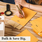 Ctosree 600 Pcs Manilla Envelopes Clasp Envelopes Bulk Brown Kraft Catalog Letter with Clasp Closure and Gummed Seal 28lb Heavyweight Paper (6 x 9 Inch)