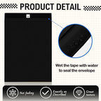 25 Pcs Clasp Envelope 14 x 18 Inch Large Manilla Envelopes with Clasp Closure for Mailing Thick Documents Home, Business, Legal or School Office Storing(Black)