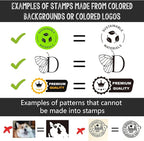 Custom Logo Stamp for Business - Self Inking Stamps with Personalized Logo | 5 Ink Colors (Logo)