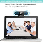 UHD 4K Webcam with Microphone: 8MP USB Computer Web Camera with Privacy Shutter and Tripod, External Webcam Pro Streaming Webcams PC Cam w/Mic Noise Reduction for Winsdows Mac OS Desktop Laptop