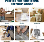 Metronic Bubble Cushioning Wrap 12 Pack 12 Inch x 432ft Total, Dense Bubble Packing Air Wrap Clear Bubble Packing Roll for Shipping and Moving Supplies, Perforated Every 12"