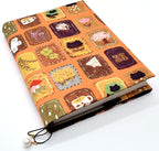 BLBMH Cute Book Covers for Paperbacks Handmade Bookcover Fit for 5.5x8.5 inch Adjustable Fabric Softcover Protector for Women Book Lovers Gifts - XC Yellow 8.5in