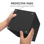 Matte Black Square Small Trash Can, 2 Gallons / 7.5L Garbage Can, Waste Basket for Home, Bathrooms, Office, Under Desk, Bedroom, Laundry Room, Kitchen, Kids Room, and Dorm