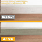 GSCIT Club Silver Walnut Wallpaper, 15.7 inch X 25ft Self Adhesive Wood Grain Repair Tape Patch for Tables, Chairs, Baseboards, Doors, Windows, Floors, Handicraft DIY.