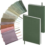 PerKoop 12 Pcs Jumbo Book Covers Stretchable Fabric School Book Protector Reusable Washable Cover Protector for Most Hardcover Textbooks(Morandi Color,9 x 11 Inch)