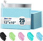 Bubble Mailers A4 Paper Size, 12x10 Padded Envelopes for Shipping, 25 Pack Mailing Packages with Self Seal Adhesive, Waterproof Bubble Envelopes (Light Blue)