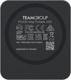 TEAMGROUP PD20M 2TB Magnetic External SSD Read up to 2000MB/s USB 3.2 Gen 2x2 Type-C 4K ProRes HDR Record iPhone 15&16 Pro Max,iPad TPSEG2002T0C108
