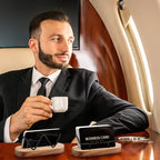 Amyhill 2 Pieces Wood Business Card Holder for Desk Wooden Business Card Display Stand Postcard Holder for Office Home Desktop(Wood Color)