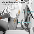 TRALT Office Chair Ergonomic Desk Chair, 330 LBS Home Mesh Office Desk Chairs with Wheels, Comfortable Gaming Chair, High Back Office Chair for Long Hours (White)