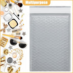 12.5in x 18in Bubble Mailer, Gray Poly Mailer, Padded Envelope, Shipping Envelope, Waterproof, Self-Sealing, For Small Business, Shipping, Mailing, Boutique Packaging(25PCS)