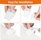 4PCS Desk Divider Office Partitions 23.6''x15.8'' Freestanding Desk Privacy Panel Protective Acrylic Partitions with Clips for Office School Call Center-Noise and Visual Guard