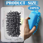 Sherr 24 Pcs Magnetic Whiteboard Eraser School Erase Erasers Microfiber Washable White Board Eraser for Chalk Classroom Home Office(Blue,Gray)