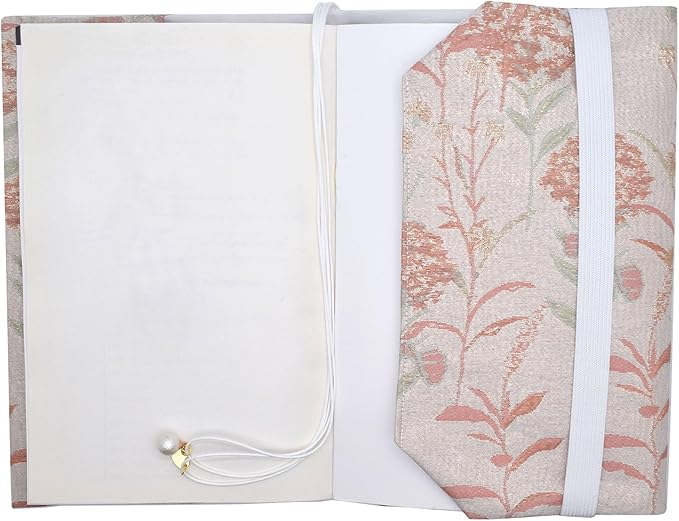BLBMH A5 Book Covers for Paperbacks Book Cover Fit for 5.5x8.3 inch Adjustable Book Sleeve Cover for A5 Diary Books Fabric Softcover Protector for Notebook - Dandelions Pink