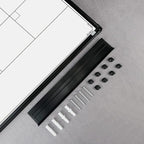 JILoffice Magnetic Dry Erase Calendar Whiteboard, 4 Month White Board Planner 48 X 36 Inch, Black Aluminum Frame Wall Mounted Board for Office Home and School