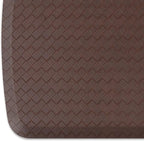 GelPro Elite Premier Gel & Foam Cushioned Anti-Fatigue Kitchen Floor Comfort Mat, Padded Stain-Resistant, Waterproof, Non-Slip Comfort Padded Desk/Office Mat, 20" x 72", Basketweave Truffle