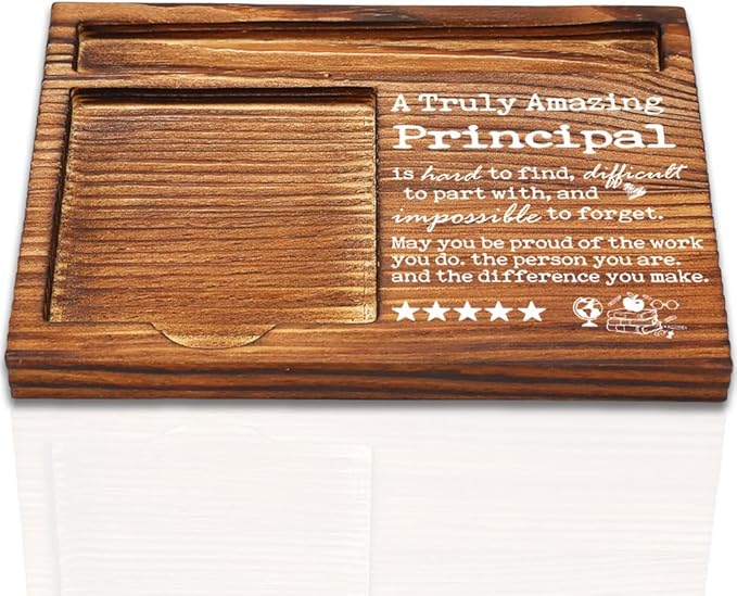 Thank You Appreciation Gifts for Principal, Going Away Gift Retirement Gift for Principal, A Truly Amazing Principal, Principal Day Gift Best Principal Gifts Self-Stick Note Pad Holders-DW46