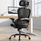 TRALT Office Chair - Ergonomic Office Chair with Back Support, Computer Chair - Home Office Desk Chairs, 330lbs Wide Seat Big and Tall Office Chairs with Headrest, Comfy Desk Chairs (Black)