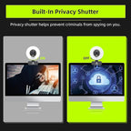 NexiGo N960E 1080P 60FPS Webcam with Light, Software Included, Fast AutoFocus, Built-in Privacy Cover, USB Web Camera, Dual Stereo Microphone, for Zoom Meeting Skype Teams Twitch (Renewed)