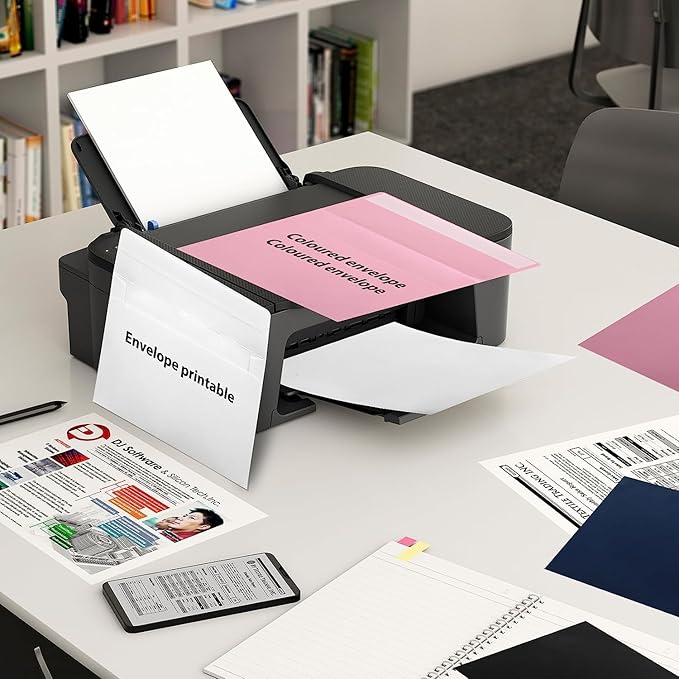 100 Pack 4x6 White A4 Envelopes - Self Seal for Weddings, Invitations, Greeting Cards & Mailing