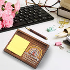 School Secretary Appreciation Gifts, Thank You Gifts for Secretary School Office Assistant Principal Staff Worker School Admin, School Secretary Gift Desk Self-Stick Note Pad Holders TZP05