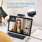 1080P 60FPS Webcam, VIZOLINK FHD computer video camera with 4 Noise-canceling Microphone, Privacy Cover and Tripod for PC/Mac, Work with Live Streaming, Gaming, Video Calls, ZOOM, Skype, OBS, Facetime