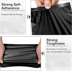120-Piece Black Poly Mailers - 6x9 Inch Shipping Envelopes with Self-Adhesive Seal, Waterproof, and Tear-Proof Postal Bags