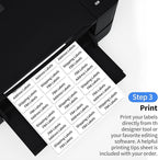 2"x4" Shipping Address Labels, 10-UP Blank Mailing Labels, White Self-Adhesive Customized Stickers for Inkjet and Laser Printer [2000 Sheet, 20000 Labels]