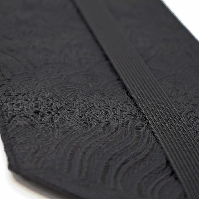 BLBMH A5 Book Covers with Tassels Adjustable Fabric Book Sleeve Cover Protector Fit for 5.5x8.4 inch Hardcover Softcover Novels Notebook - Chinese Black