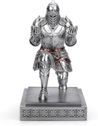 King's Guard Knight Pen Holder Pen Stand Desk Organizers and Accessories Resin Pencil Holder as Gift for Office and Home (Silver)