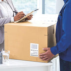 BESTEASY Round Corner Half Sheet Self Adhesive Shipping Labels for Laser and Ink Jet Printers, White Blank (2000 Sheets, 4000 Labels)