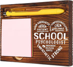 School Psychologist Gifts for Women, School Psychologist Office Sign, Thank You Gifts for School Psychologist, Funny Desk for Women Office, School Psych Gift Desk Retro Note Pad Holder VN335