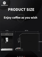 Mcilpoog ws-203 fully Automatic Espresso Coffee Machine, 1300W, 16 Drink Types, 19 Bar Pump, 1.7L Water Tank