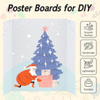 12 Pack Trifold Poster Board, 17x26 Inches White Presentation Board, Portable Display Board for Science Fair, School DIY Project and Business Exhibitions