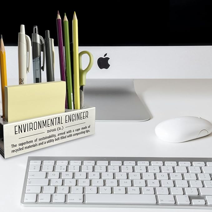 Environmental Engineer Definition Gifts for Women, Men, Environmental Engineer Desk Decor Pen Pencil Holders WCC41
