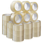Sure-Max Premium Carton Packing Tape 1.8 mil 330 Feet (110 Yards) - Clear - 1 Case (36 Rolls Total)