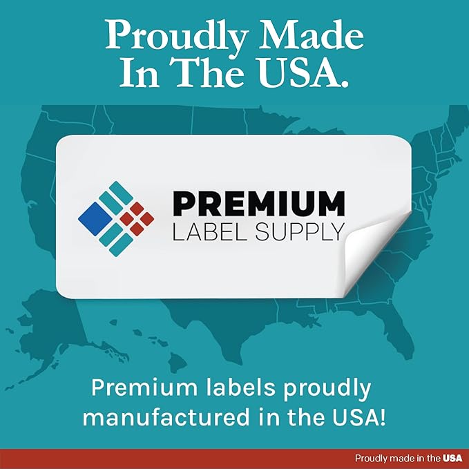 Premium Label Supply White Sticker Labels – 2.625" x 2" – Laser/Inkjet Compatible – (15 per Sheet), 1000 Sheets – 15,000 Total Adhesive Labels