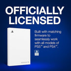 Seagate Game Drive for PlayStation® Consoles 5 TB External Hard Drive - USB 3.2 Gen 1, Officially-License (STLV5000100)