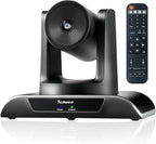 Tenveo PTZ Conference Camera 3X Optical Zoom FHD 1080P 60FPS, 114° Wide View Angel USB3.0/HDMI/RS485/RS232 PTZ Camera for Video Conferencing Church Services Online Education Zoom OBS Teams