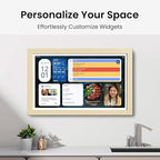 ApoloSign Digital Calendar: Electronic Calendar, Smart Touchscreen Interactive Display for Chore Chart, Family Schedules Planner, Supports All Apps via Google Play (Yellow, 15.6-inch)