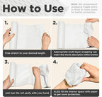 Honeycomb Packing Paper, 12"x400' White | Perforated Honeycomb Packing Paper Recyclable Moving Supplies for Shipping & Moving | Plastic-Free Alternative to Bubble Cushion Wrap with 36 Fragile Stickers