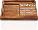 Social Worker Gifts, Thank You Appreciation Gifts for Social Worker, Going Away Gift Retirement Gift for Social Worker Coworker, Best Social Worker Gifts Self-Stick Note Pad Holders-DW53