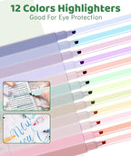 46 PCS Aesthetic School Supplies with Pencil Case, Pastel Highlighters, Erasable Pens, Refills, Mechanical Pencils for Students Stationary College Essentials